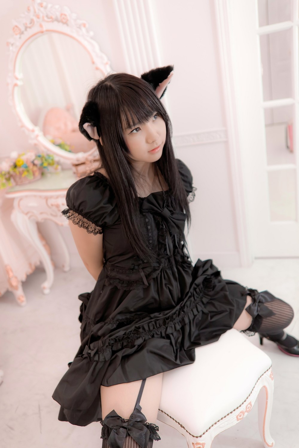 [enako] [enacat black] black silk cat girl(16)